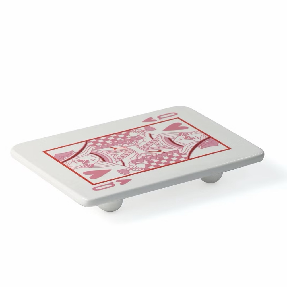 Target Queen of Hearts Serveware Tray with Feet - Picture 3 of 3